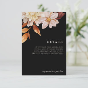 Information om Blommigten Bröllop för elegant vid OSA Kort