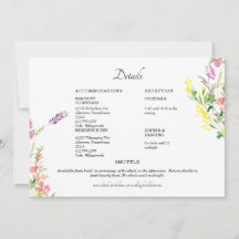 Information om Blommigten Bröllop i färgämnet Wild