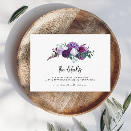 Information om Blommigten Bröllop i skript till li Tilläggskort