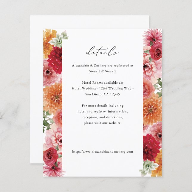 Information om Blommigten Budget Sommar flera Färg (Fram/baksida)