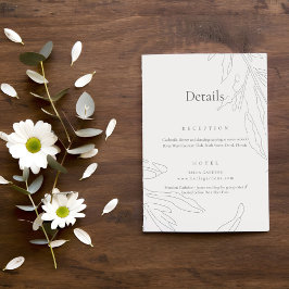 Information om Blommigten elegant i Sketch Bröllop Tilläggskort