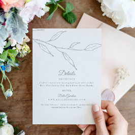 Information om Blommigten elegant Tilläggskort