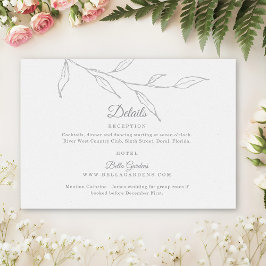 Information om Blommigten elegant Tilläggskort