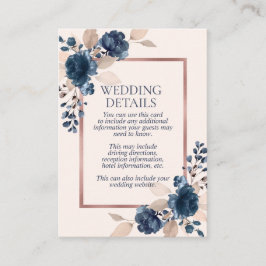 Information om Blommigten för Rosa av blå dunster  Tilläggskort