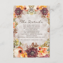 Information om Blommigten för roterande Orange - r Tilläggskort