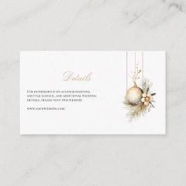 Information om Blommigten  i elegant Vinter Tilläggskort