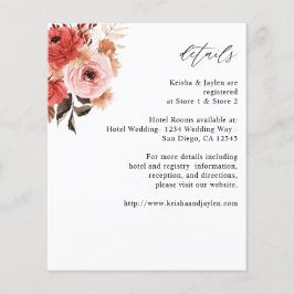 Information om Blommigten Rosa och rödRosa Flygblad