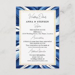 Information om Blue Bliss Blommigt Bröllop Tilläggskort