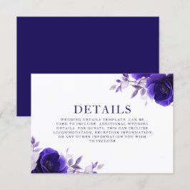 Information om Blue Elegance: Midnight Navy Ro Brö Tilläggskort