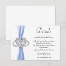 Information om Blue Ribbon Infinity Heart Bröllop