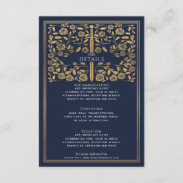 Information om Blue Royal Medieval Sword Bröllop Tilläggskort