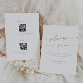 Information om Boho Chic Rosa QR-kod och OSA Kort