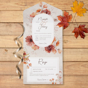 Information om Boho Distress Cream Rust Fall Blomm