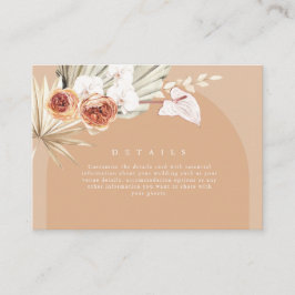 Information om Boho Fall Blommigt Bröllop Tilläggskort