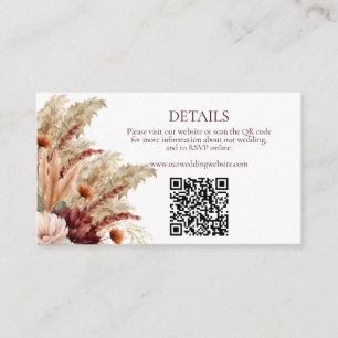 Information om Boho Fall Blommigts Pampas Grass Br Tilläggskort