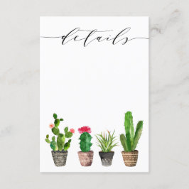 Information om Boho Poted Succulents och Cactus Br Tilläggskort