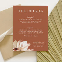 Information om Boho Rust Terracotta Bröllop