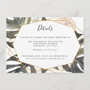 Information om Boho Tropical Blommigt Geometric Br Tilläggskort