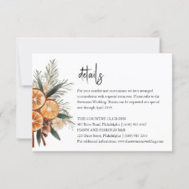 Information om Boho vinterbröllop Inbjudningar