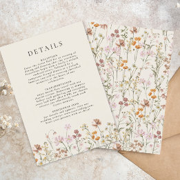 Information om Boho WildblomBeige Garden Wedding Inbjudningar