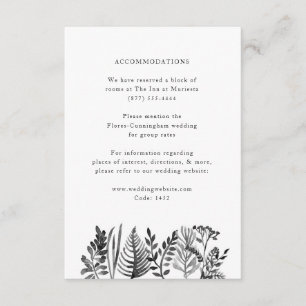 Information om botaniska vattenfärger/informations tilläggskort
