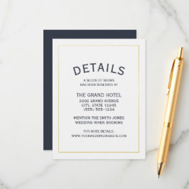 Information om Brews och jag Do's Brewery Bröllop Tilläggskort