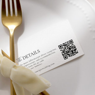 Information om Bröllop för QR-kod för elegant - mi Tilläggskort