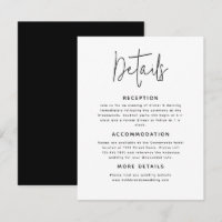 Information om Bröllop i Modern Elegant Script Cal