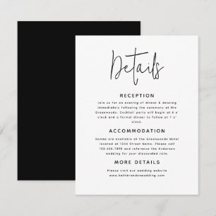 Information om Bröllop i Modern Elegant Script Cal