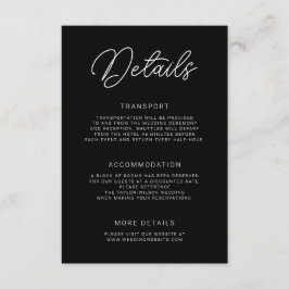 Information om Bröllop i Modern Playche Calligraph Tilläggskort