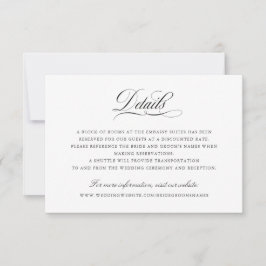 Information om Bröllop i skript för elegant Callig Inbjudningar