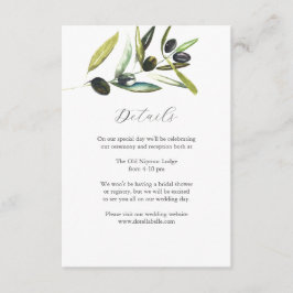 Information om Bröllop-inneslutningskortets vatten Tilläggskort