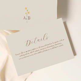 Information om Bröllop-kort för neutralt Cream Tilläggskort