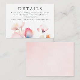 Information om Bröllop-kort för små höljen Tilläggskort