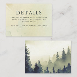 Information om Bröllop-kort för små höljen Tilläggskort