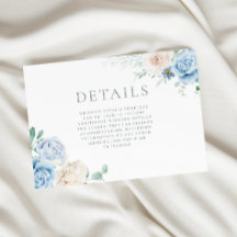 Information om Bröllop med fantastisk vit och blå 