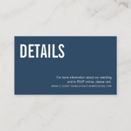 Information om Bröllop webbplats för enkel marktyp Tilläggskort