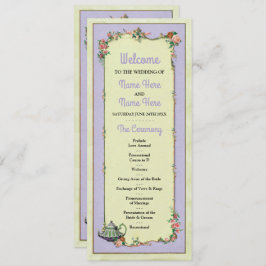 Information om Bröllopsprogrammet för Blommigt av  Inbjudningar