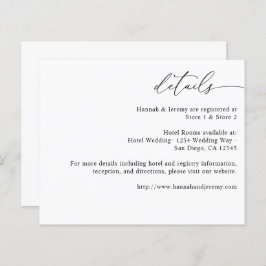 Information om Budget Black & White Modern Calligr