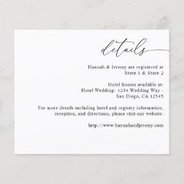 Information om Budget Black & White Modern Calligr Flygblad