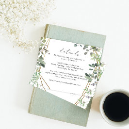 Information om budget för Rustik eukalyptus och Gu