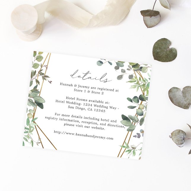 Information om budget för Rustik eukalyptus och Gu Flygblad (Skapare uppladdad)