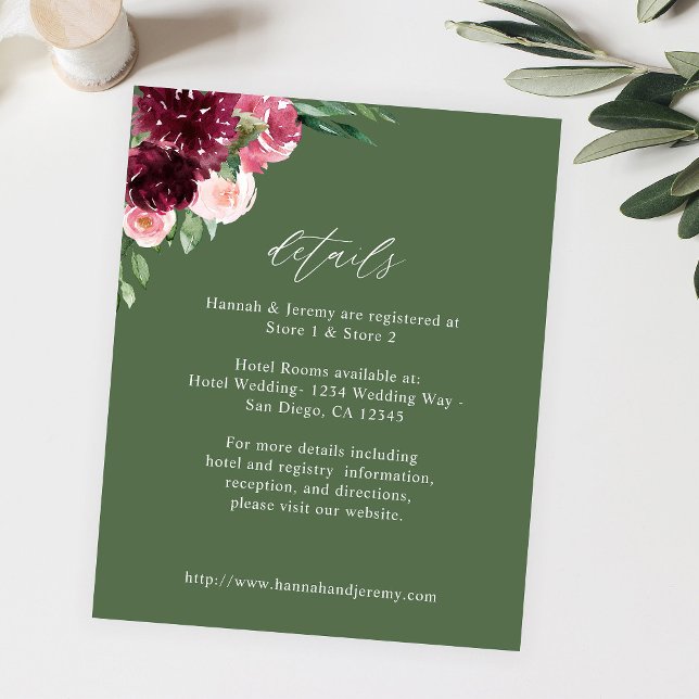 Information om Budget Rosa & Burgundy Blommigt 7 - Flygblad (Skapare uppladdad)