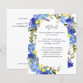 Information om budgetblått Lila och Gult Blommigt