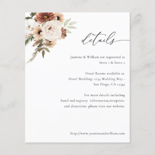 Information om budgeterad Rustic Neutralt Boho-Blo Flygblad
