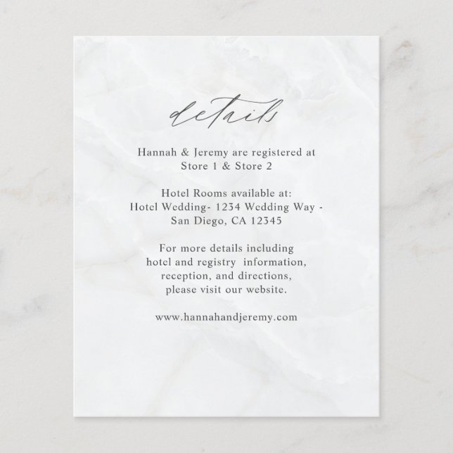 Information om budgetmarmor flygblad (Framsidan)