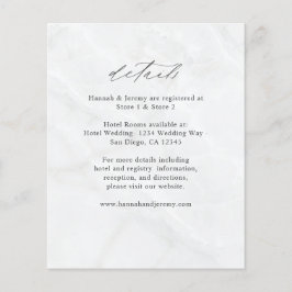 Information om budgetmarmor flygblad