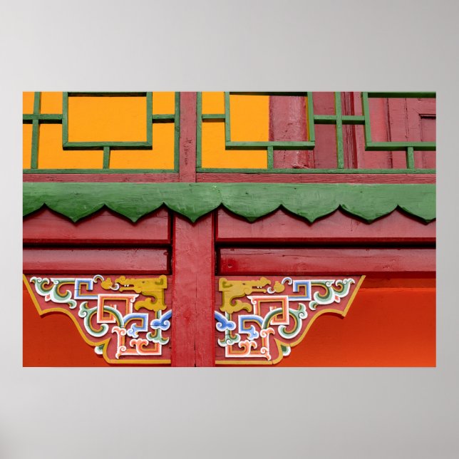 Information om Byggnad av kloster Poster (Framsidan)