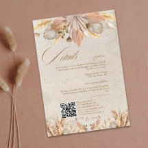 Information om Calligraphy Fall Boho Script Bröllo