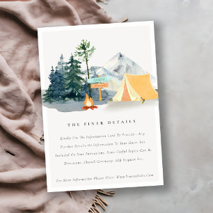 Information om Camping Mountain Bröllop i Rustic G Tilläggskort